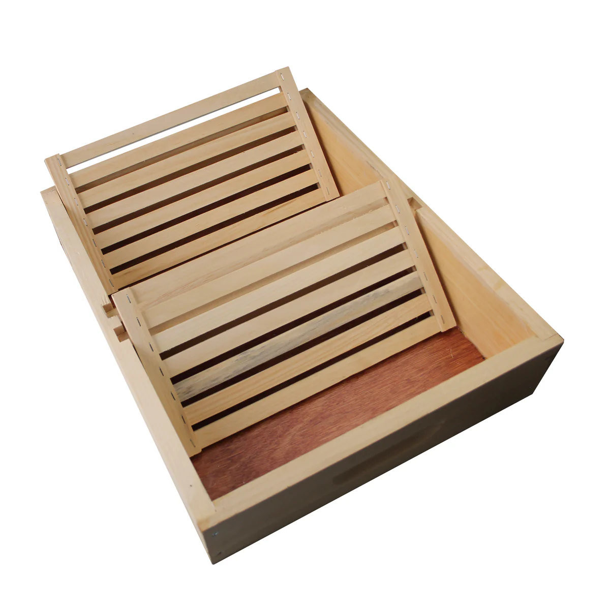 8 Frame Amish-Made Feeder Box with Floating Slatted Boards – Safe, Efficient Hive Feeding | Weeks Honey Farm - Image 3