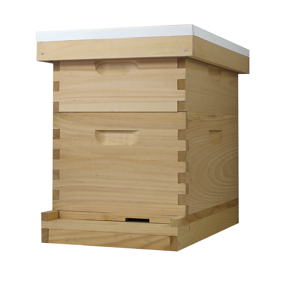 8 Frame Complete Beehive Kit – Fully Assembled (1 Deep & 1 Medium Boxes) Amish-Made with Frames & Wax-Coated Foundations | Weeks Honey Farm