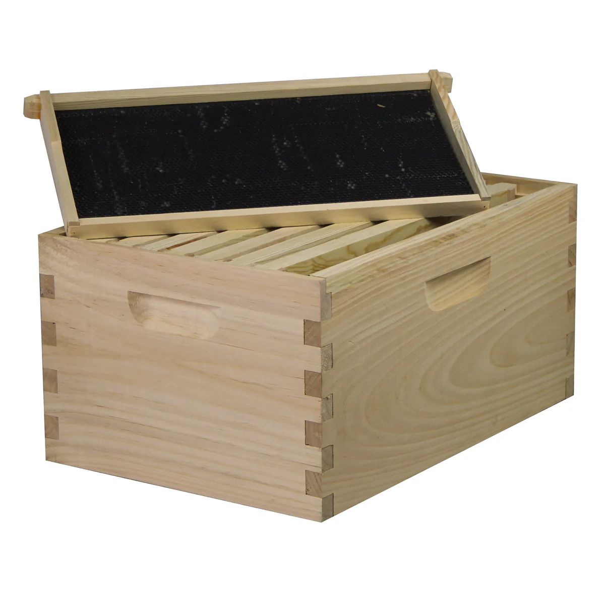 8 Frame Complete Beehive Kit – Fully Assembled (1 Deep & 1 Medium Boxes) Amish-Made with Frames & Wax-Coated Foundations | Weeks Honey Farm - Image 3