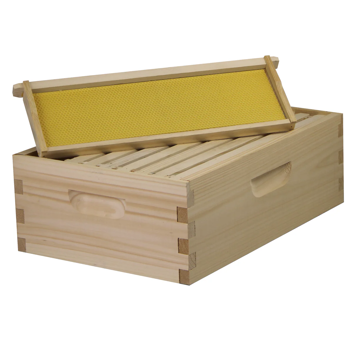 8 Frame Complete Beehive Kit – Fully Assembled & Painted (2 Deep & 1 Medium Boxes) Amish-Made with Frames & Wax-Coated Foundations | Weeks Honey Farm - Image 7