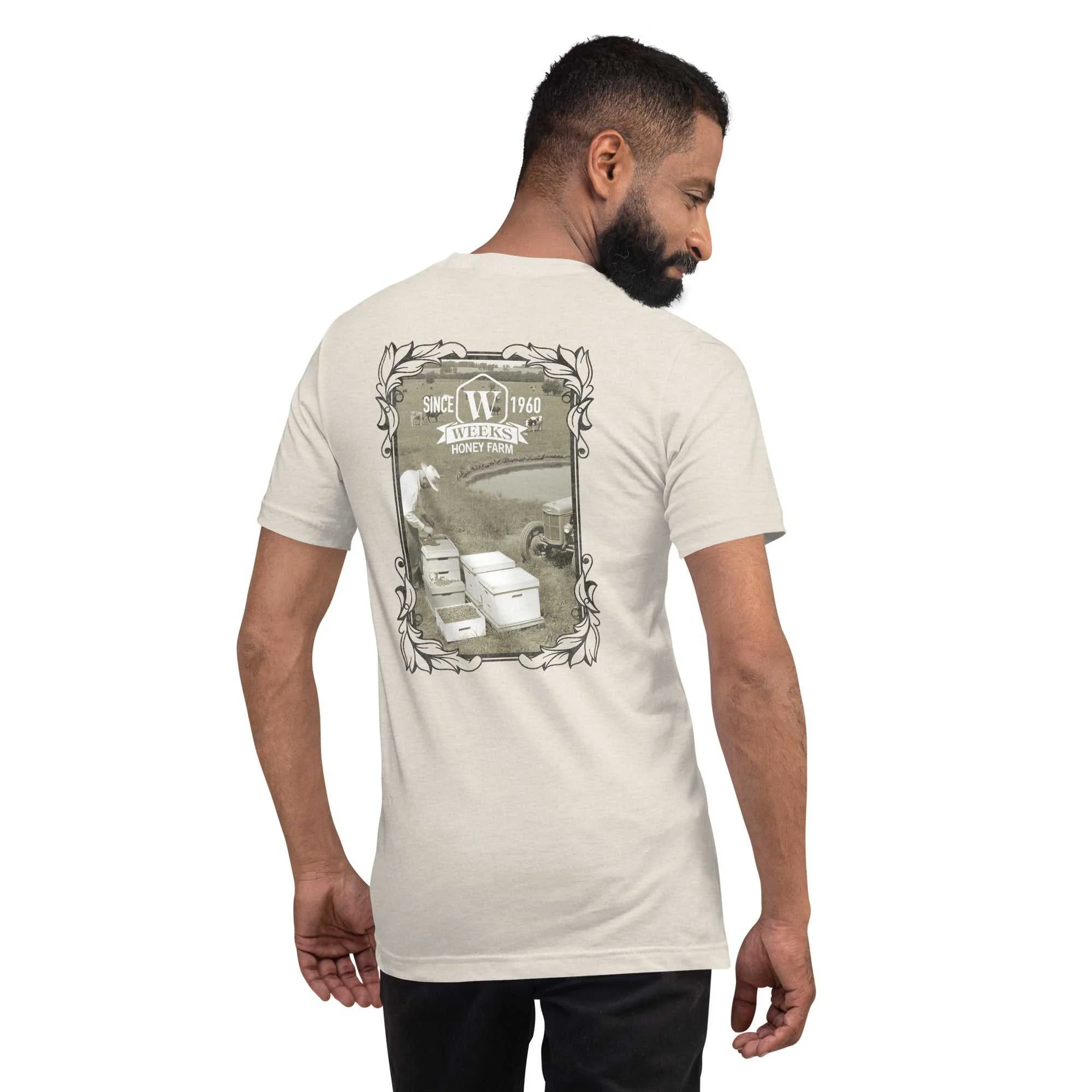 A Farmer and His Bees, 1960 Soft Fit Unisex t-shirt