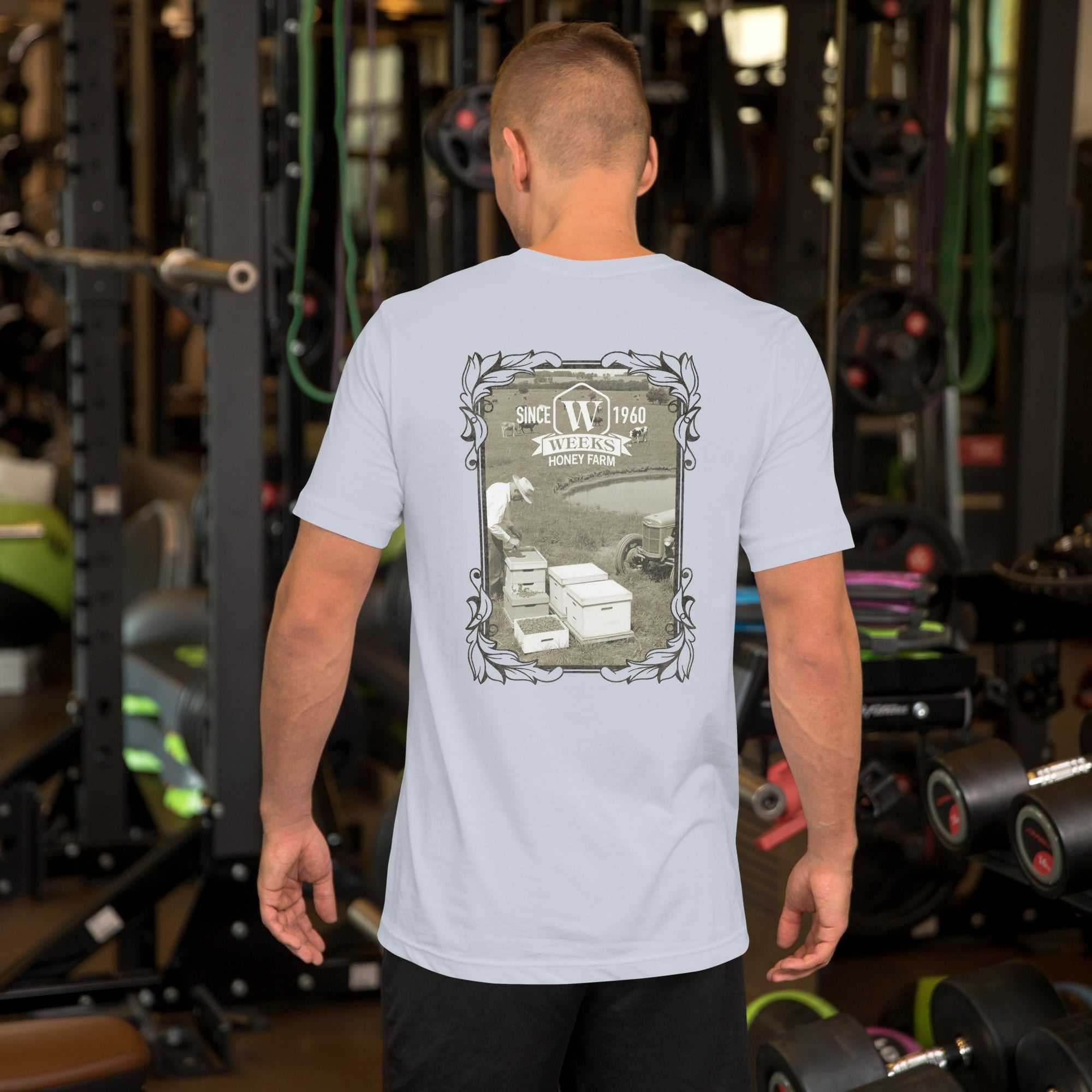 A Farmer and His Bees, 1960 Soft Fit Unisex t-shirt - Image 3