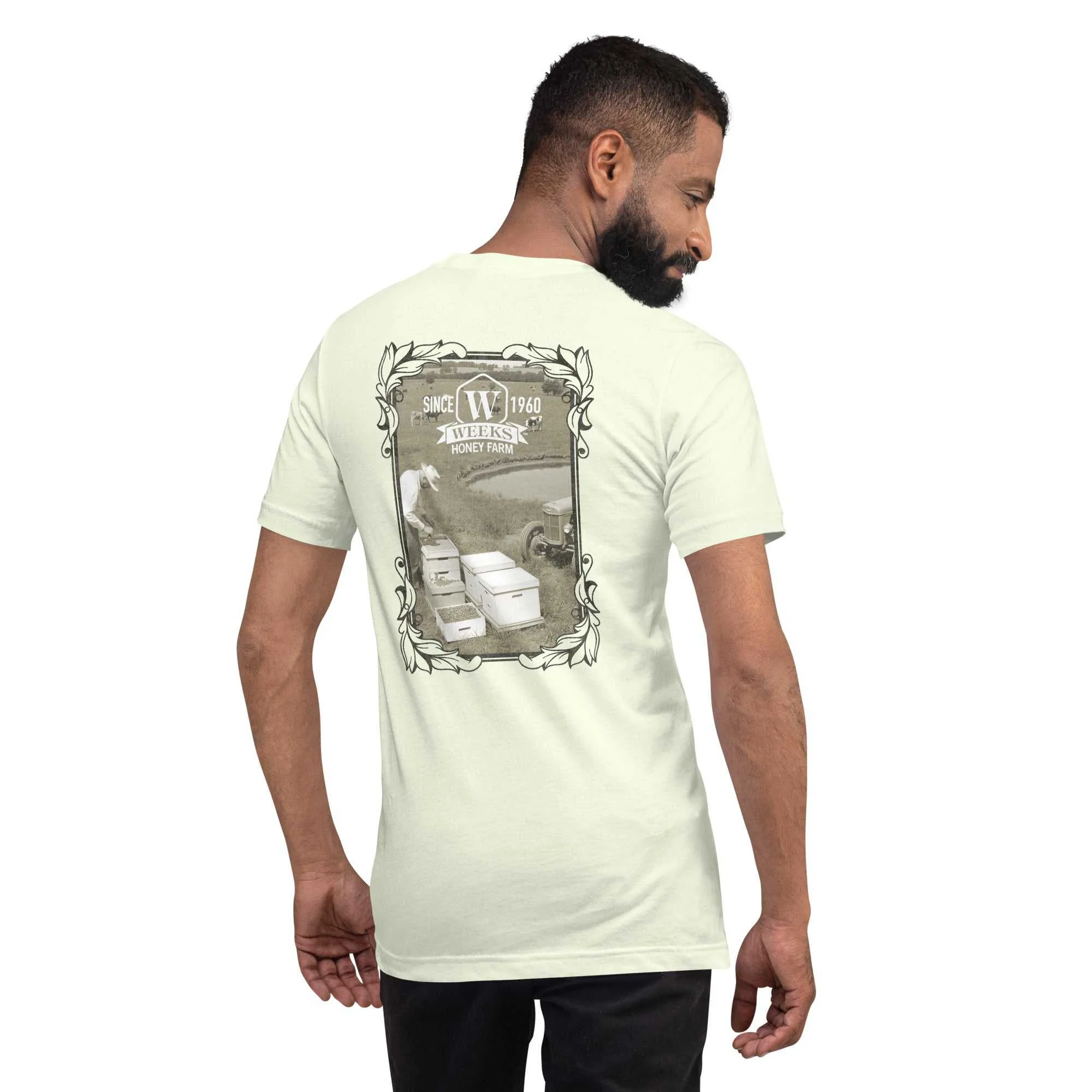 A Farmer and His Bees, 1960 Soft Fit Unisex t-shirt - Image 5