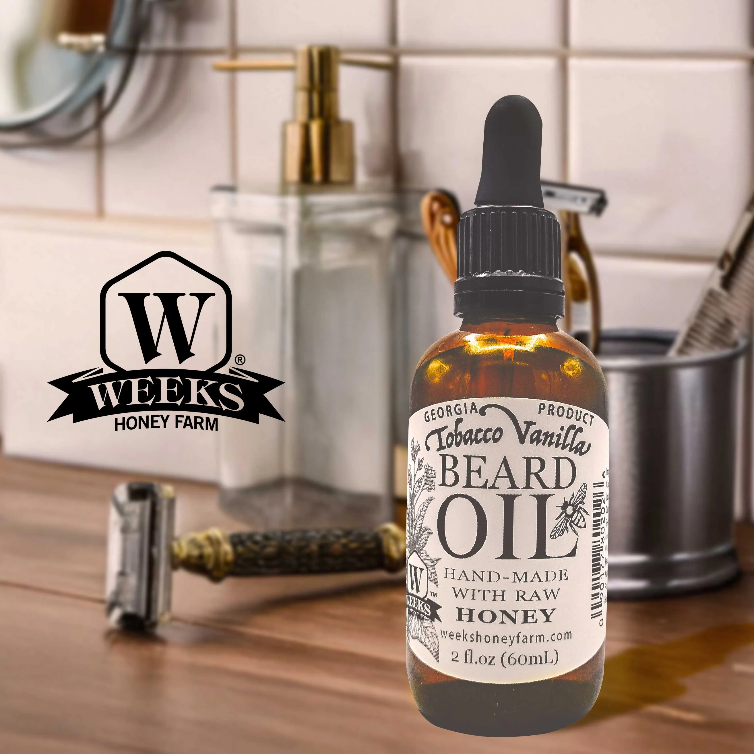 Honey Beard Oil will Soften, Nourish & Shave | Handcrafted on our farm (2 fl oz) - Image 4