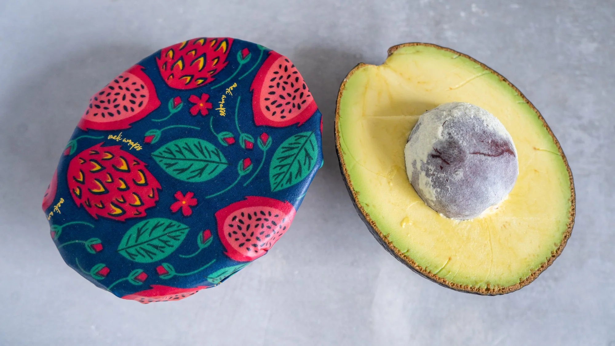 Beeswax Food Wrap - Dragonfruit Print - Image 5