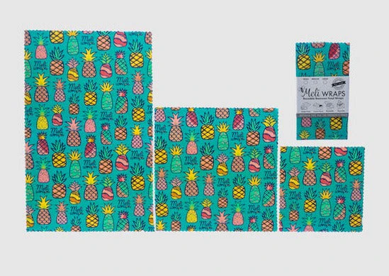 Beeswax Food Wrap - Pineapple Print - Image 2