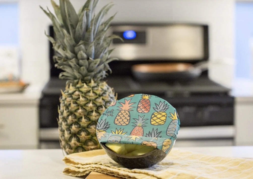 Beeswax Food Wrap - Pineapple Print - Image 3