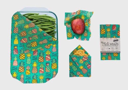 Beeswax Food Wrap - Pineapple Print - Image 4