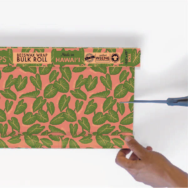Beeswax Wrap Bulk Roll - Kalo Print