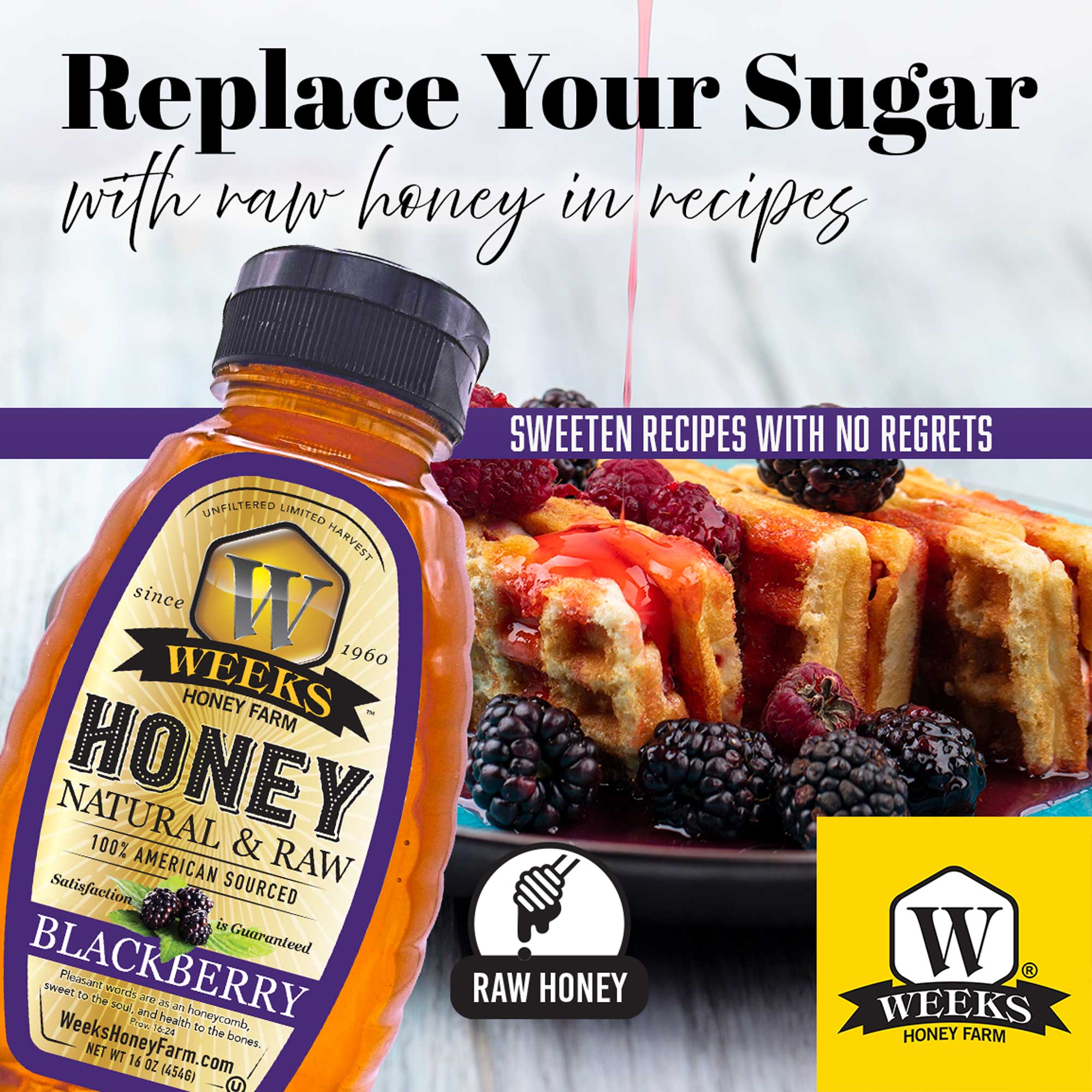 South Georgia Raw Blackberry Honey - Pure, Local, Mono-Floral Raw Honey - Image 5