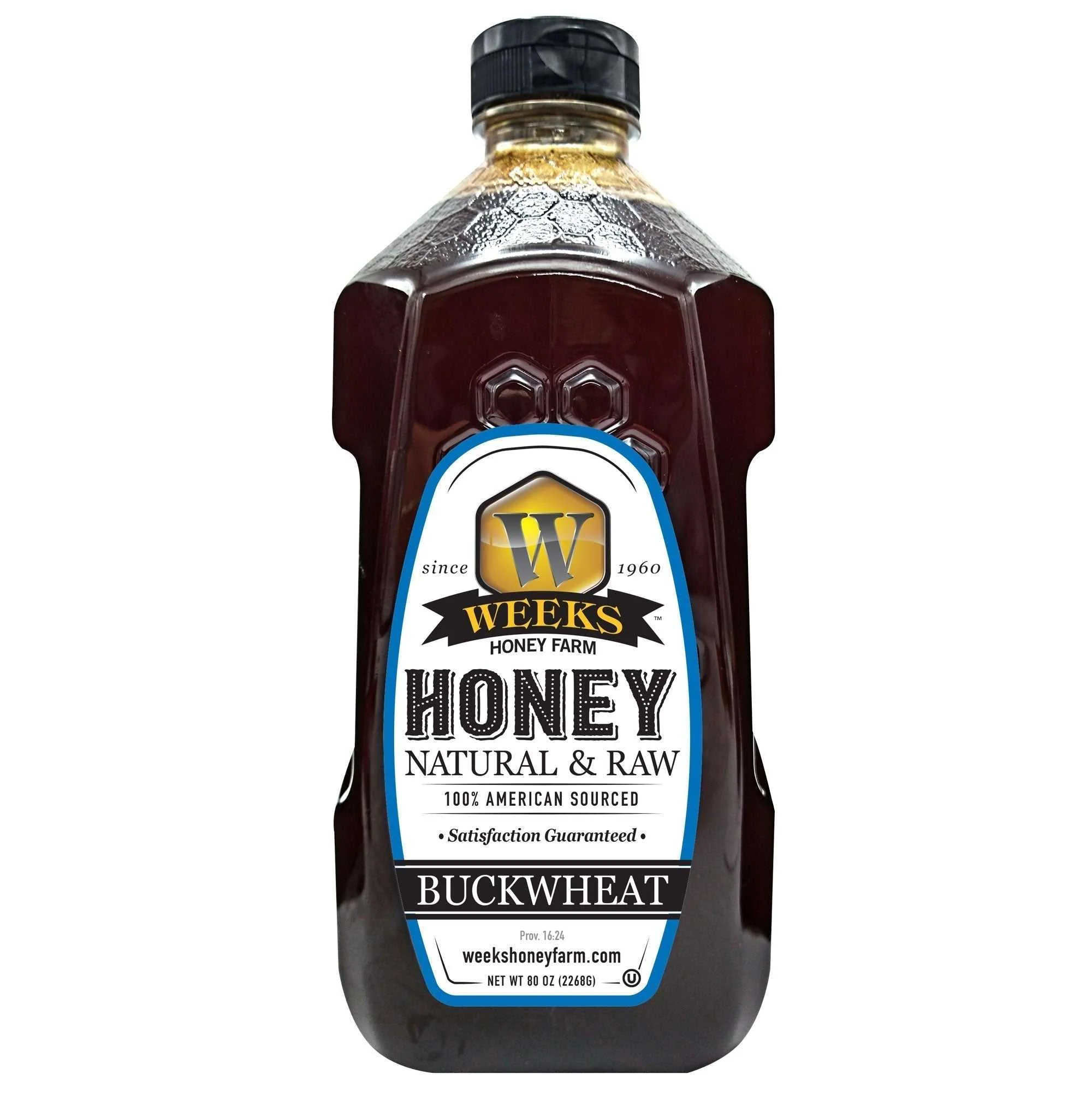 Weeks Raw Buckwheat Honey - Pure, All-Natural, Antioxidant-Rich, Dark & Robust Molasses Flavor for Coffee, Waffles, BBQ Sauce - Image 7