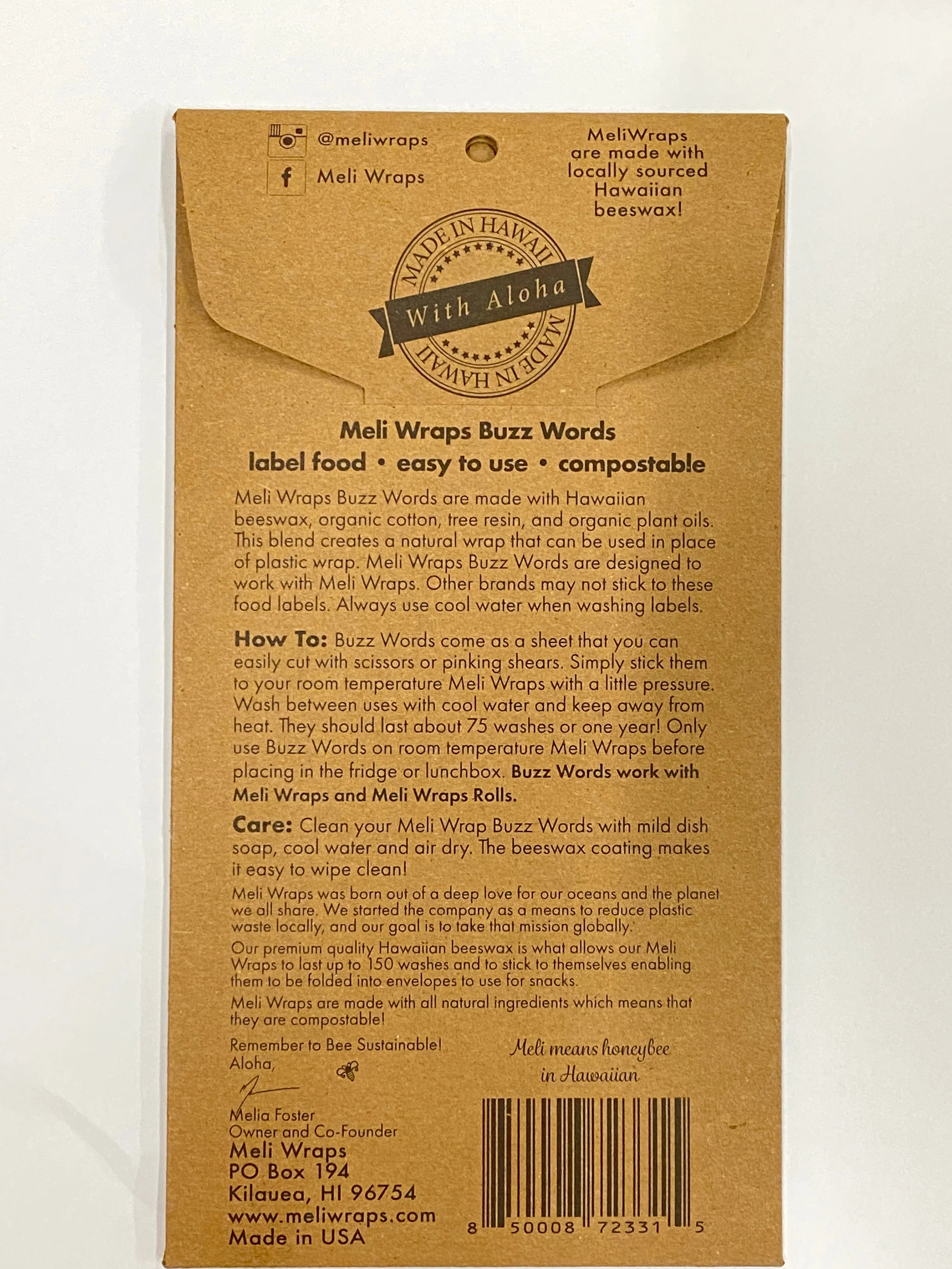 Buzz Words- Beeswax Wrap Food Labels - Image 8