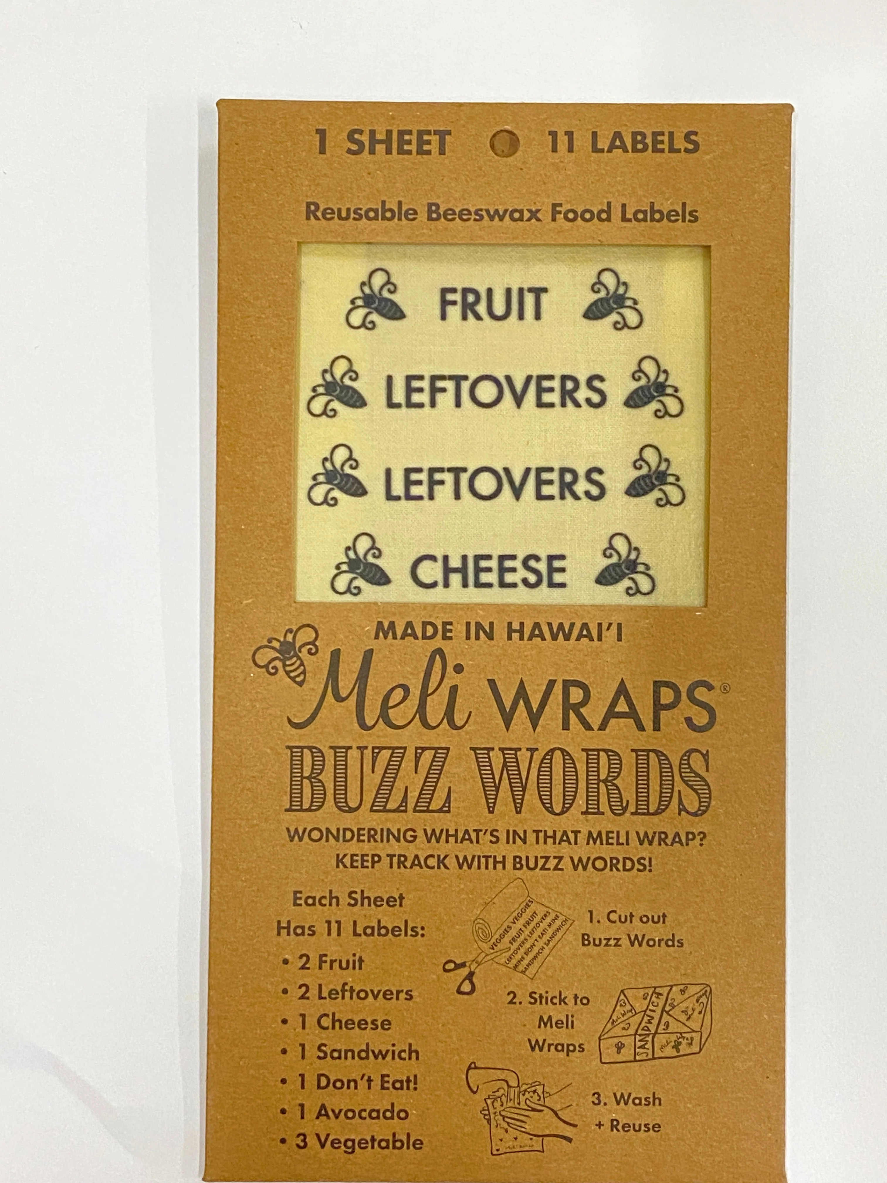 Buzz Words- Beeswax Wrap Food Labels - Image 9