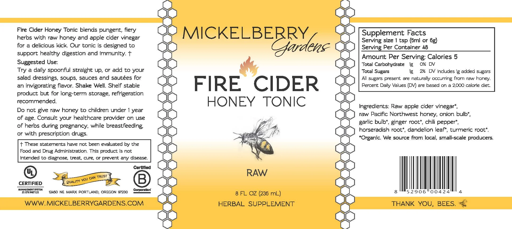 Fire Cider Honey Tonic - Image 12