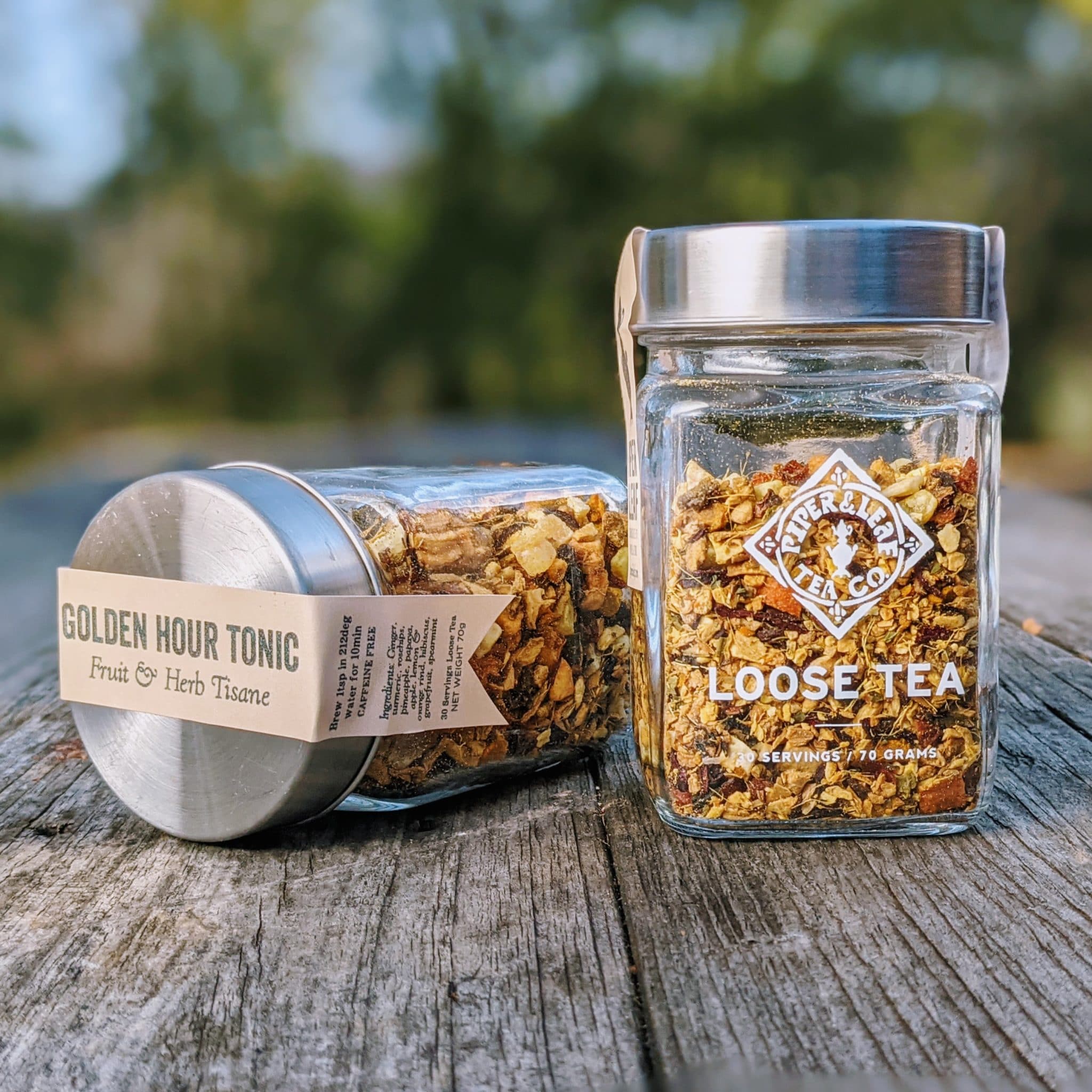 Golden Hour Tonic Glass Jar of Loose Leaf Tea - 30 Servings - Image 4