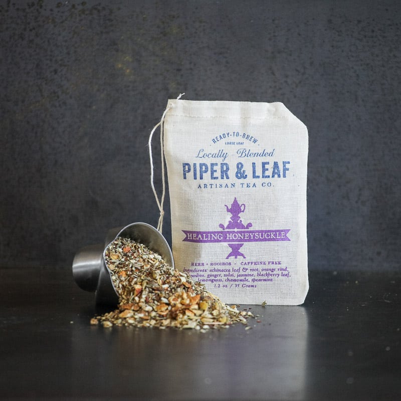 Healing Honeysuckle Muslin Bag of Loose Leaf Tea - 15 Servings - Image 3