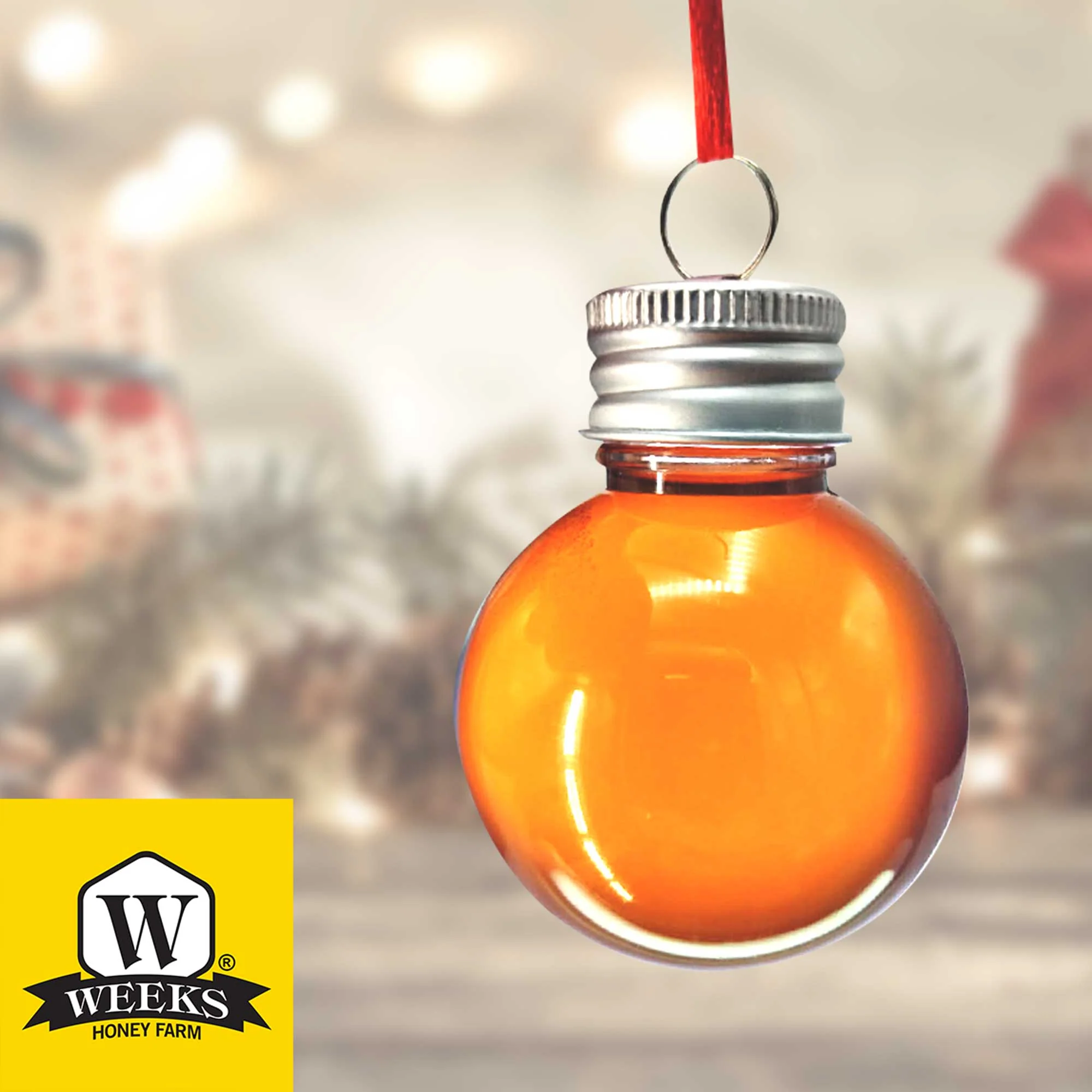 HO, HO, HONEY! Weeks Christmas Honey Ornaments; 3 oz - Image 2