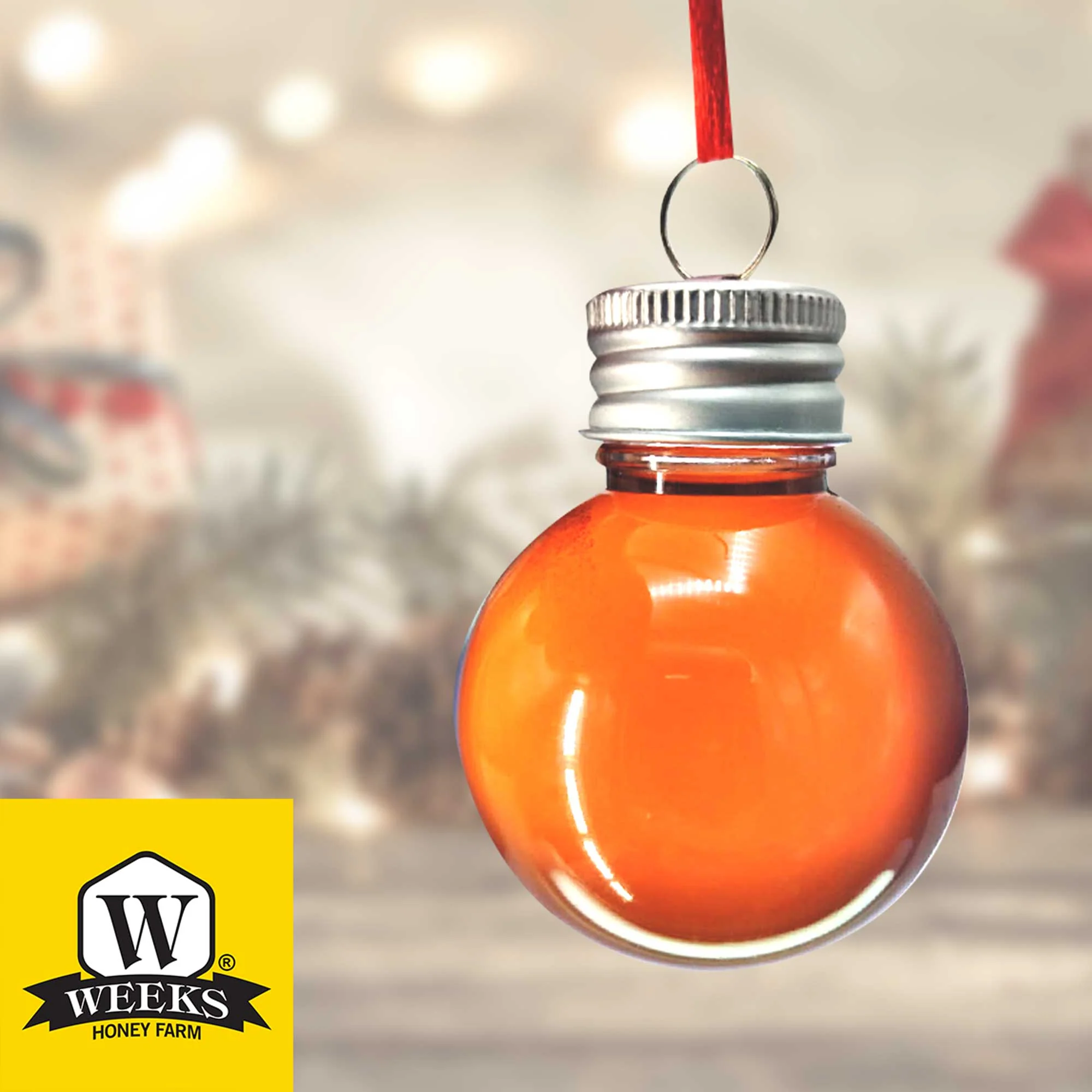 HO, HO, HONEY! Weeks Christmas Honey Ornaments; 3 oz - Image 3