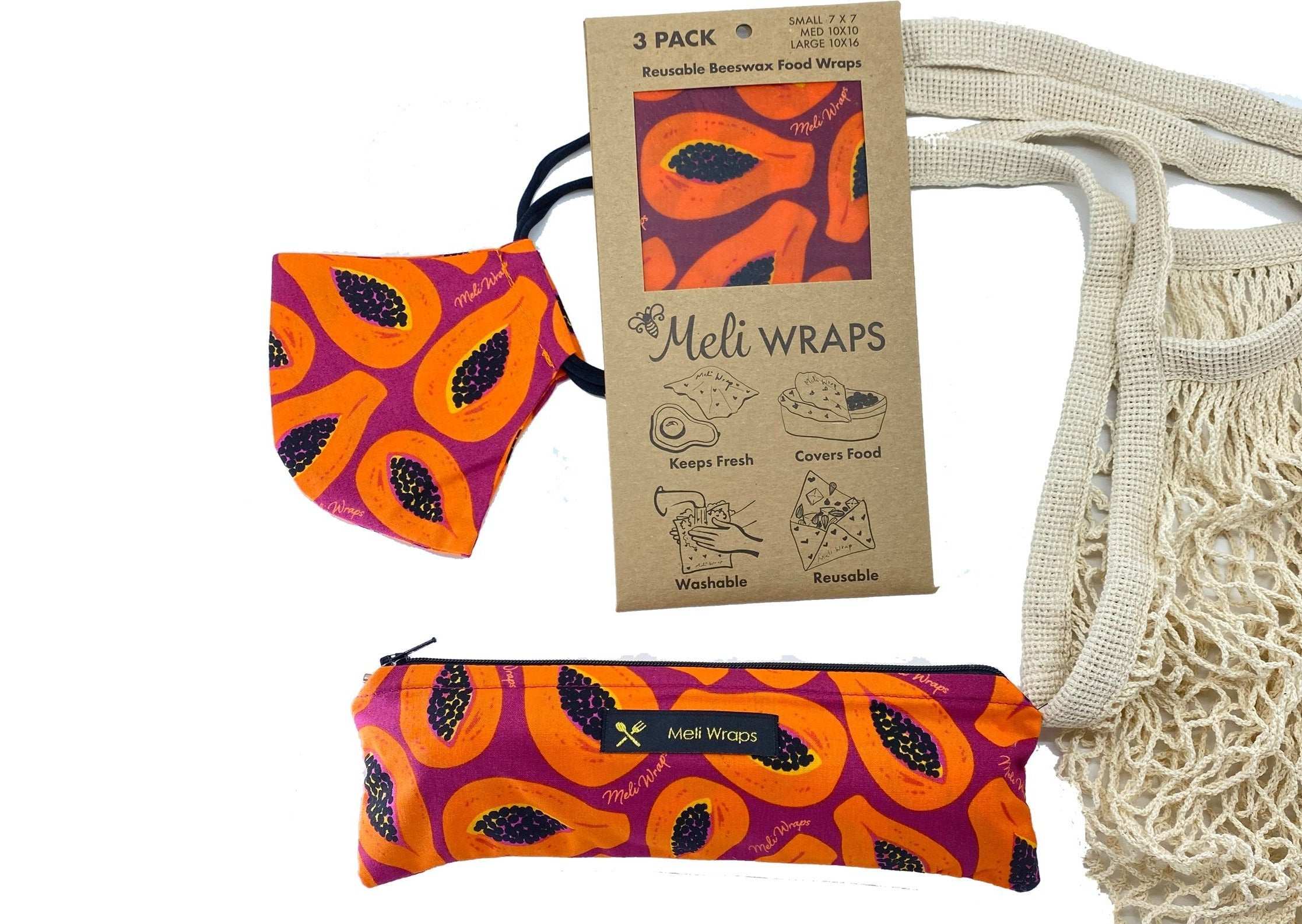 Meli Wraps Care Collection Purple Papaya Care Pack - Image 3