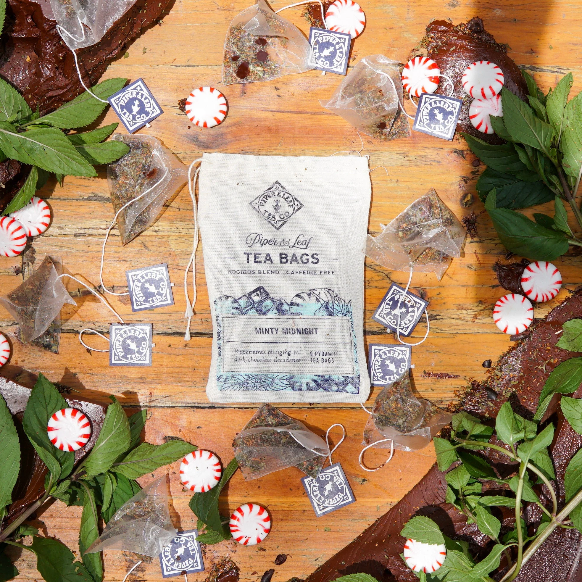 Minty Midnight 9ct Tea Bags in Muslin - Image 2