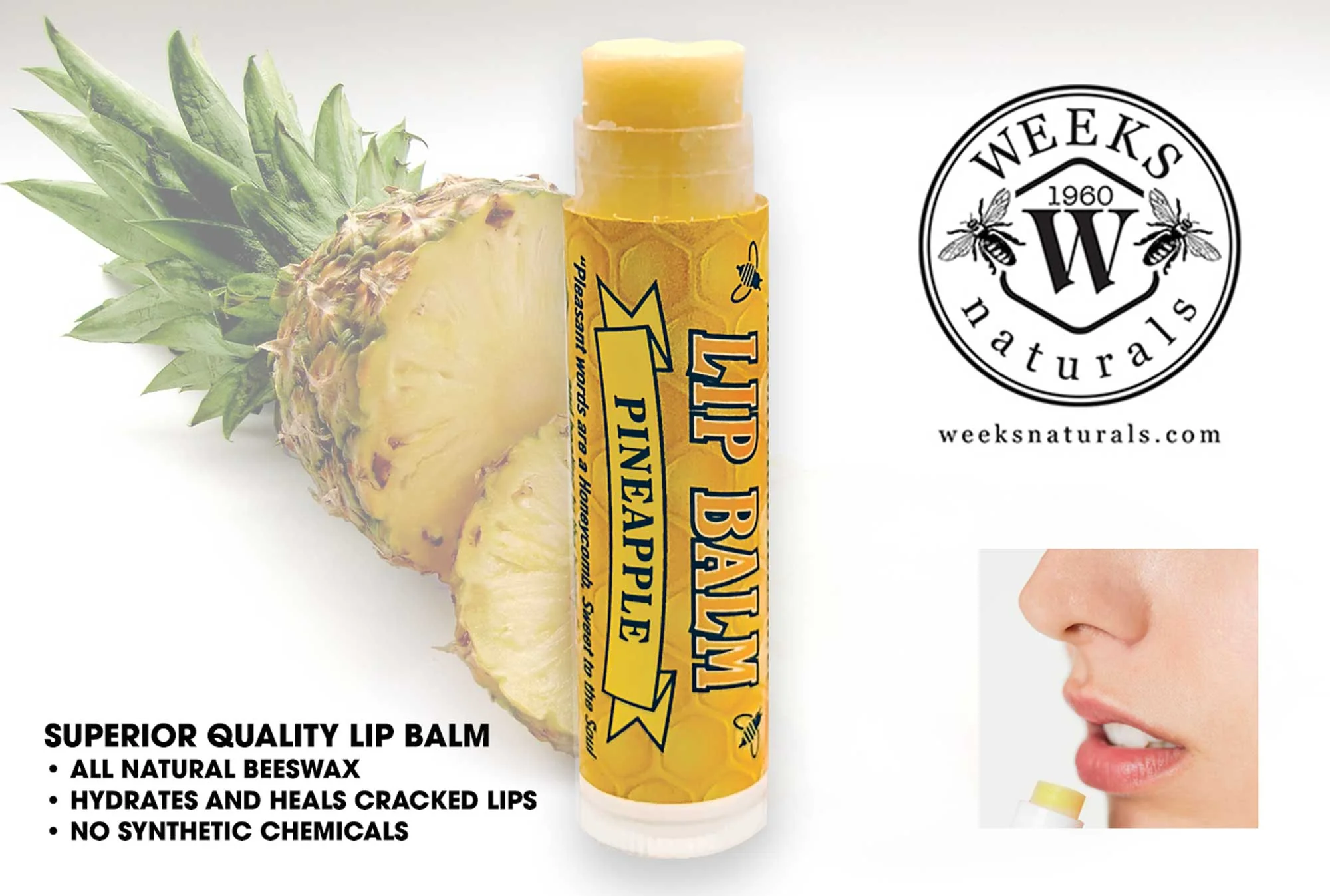Natural Beeswax Lip Balms – Hydrating, All-Natural Moisturizer for Dry Lips | Weeks Honey Farm - Image 8