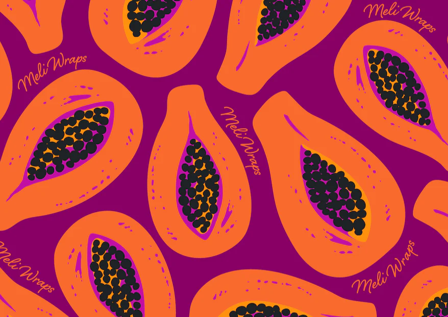 Papaya Kitchen Towel Set of 2 100% Cotton - Image 3