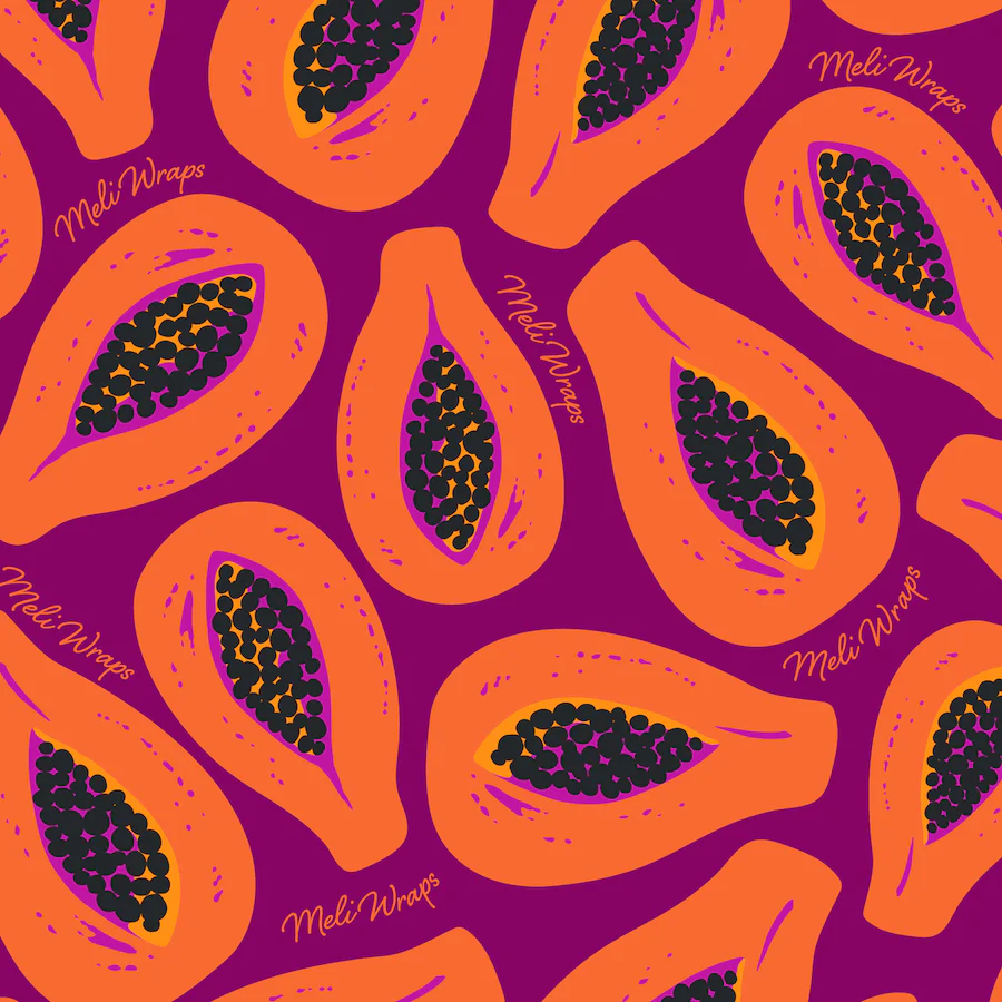 Papaya Swedish Dish Cloth Set of 3 - Image 3