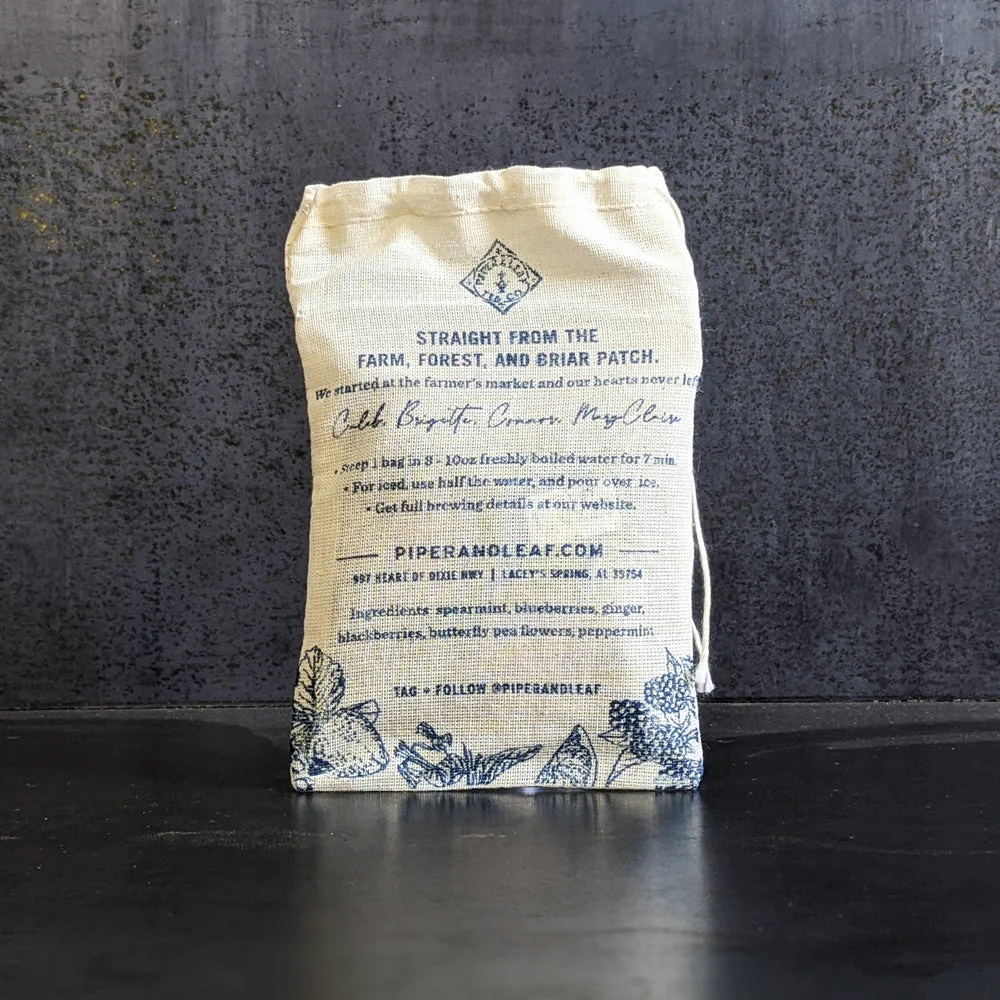 Piper Mint Blues 9ct Tea Bags in Muslin - Image 6