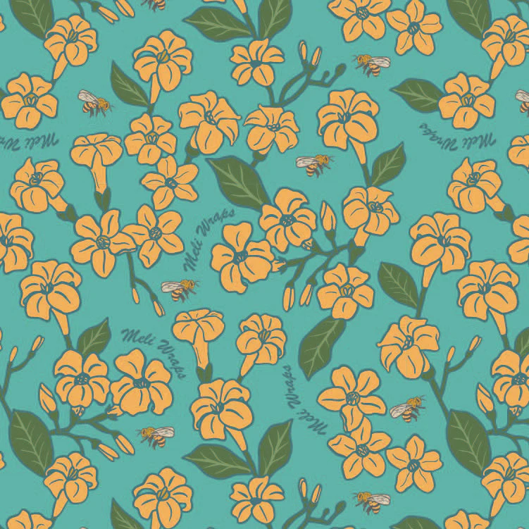 Puakenikeni & Bee Kitchen Towel Set of 2 100% Cotton - Image 2