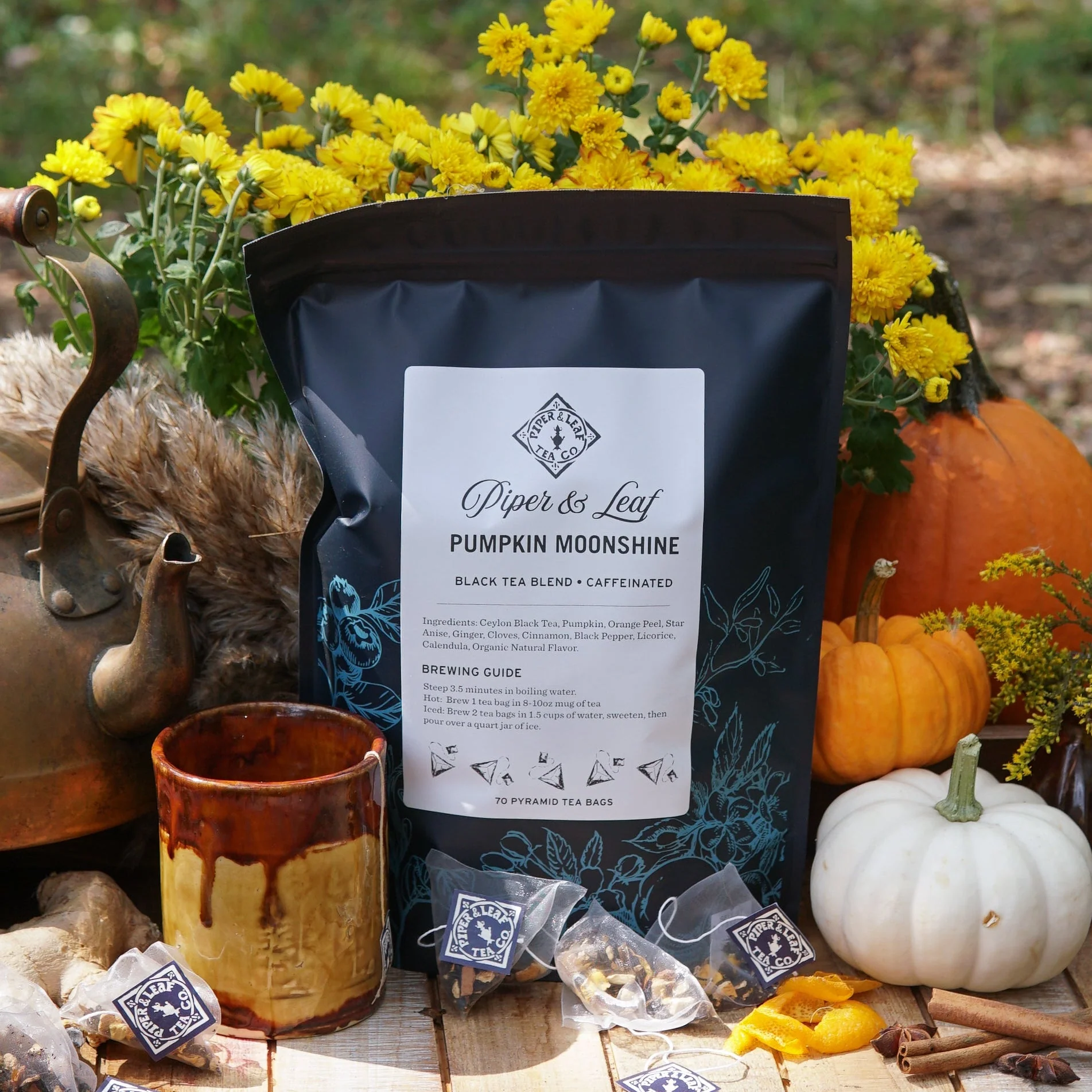 Pumpkin Moonshine Bulk Sachets - 70ct Tea Bags