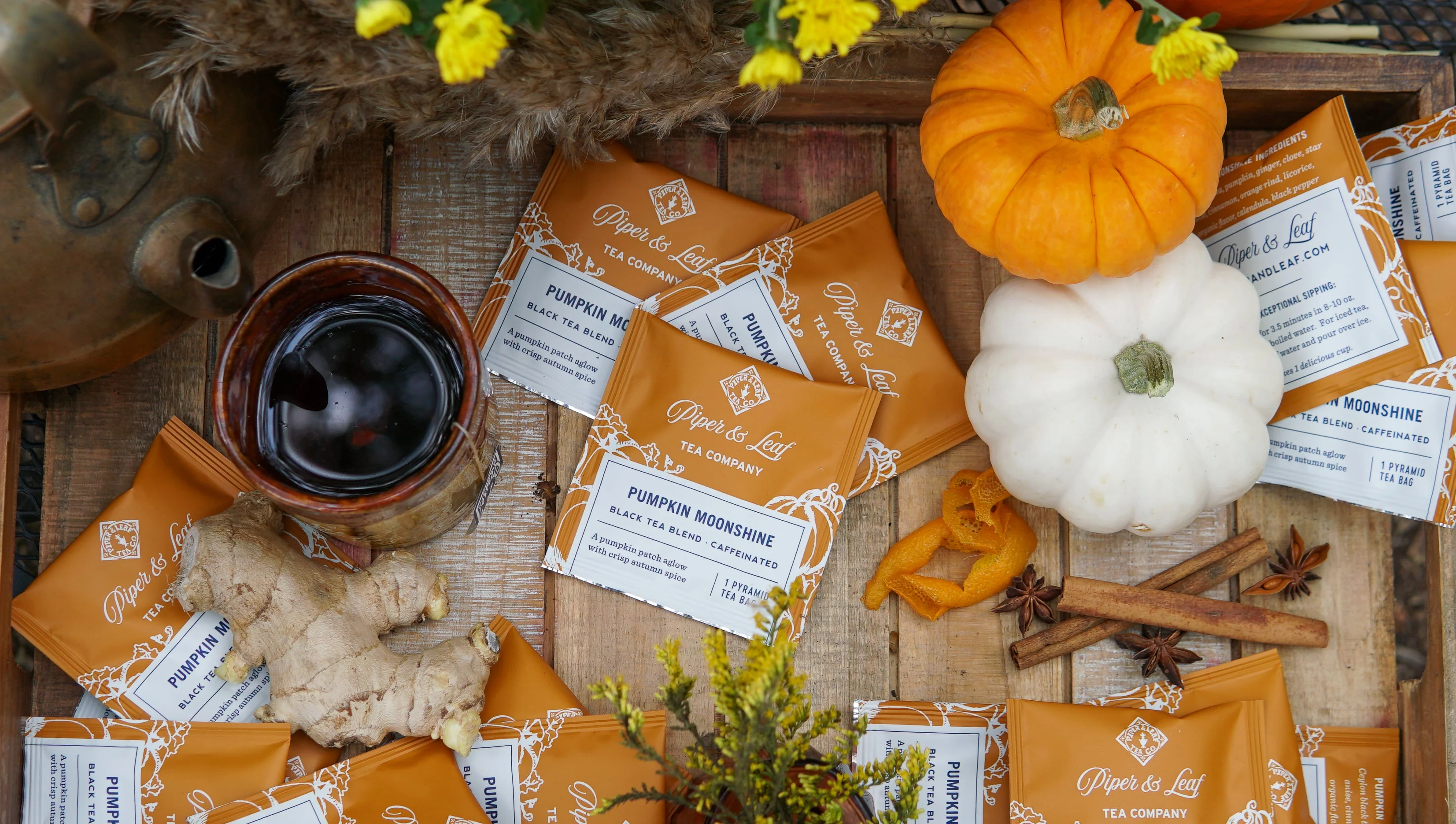 Pumpkin Moonshine Case of Individually Wrapped Tea Bags- 50ct - Image 2