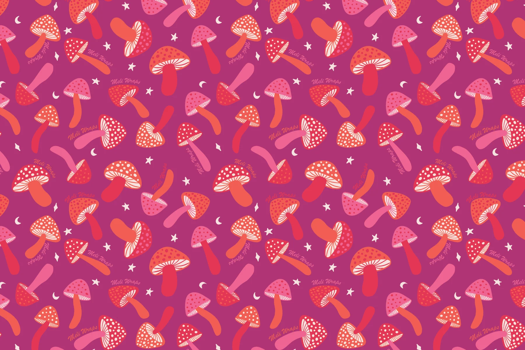 Purple Mushroom Swedish Dish Cloth Set of 3 - Image 3