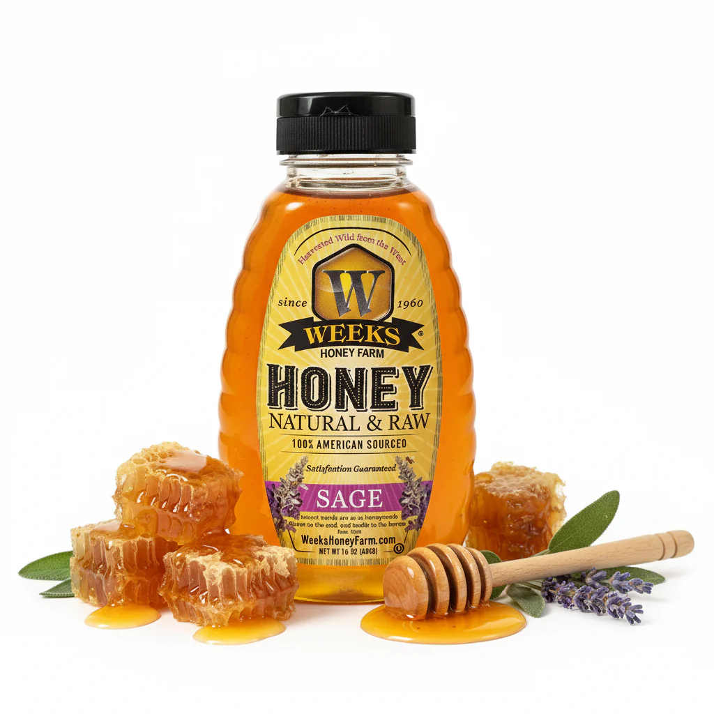 Raw Sage Honey | Rare California Wild Sage Blossom – Weeks Honey Farm - Image 5