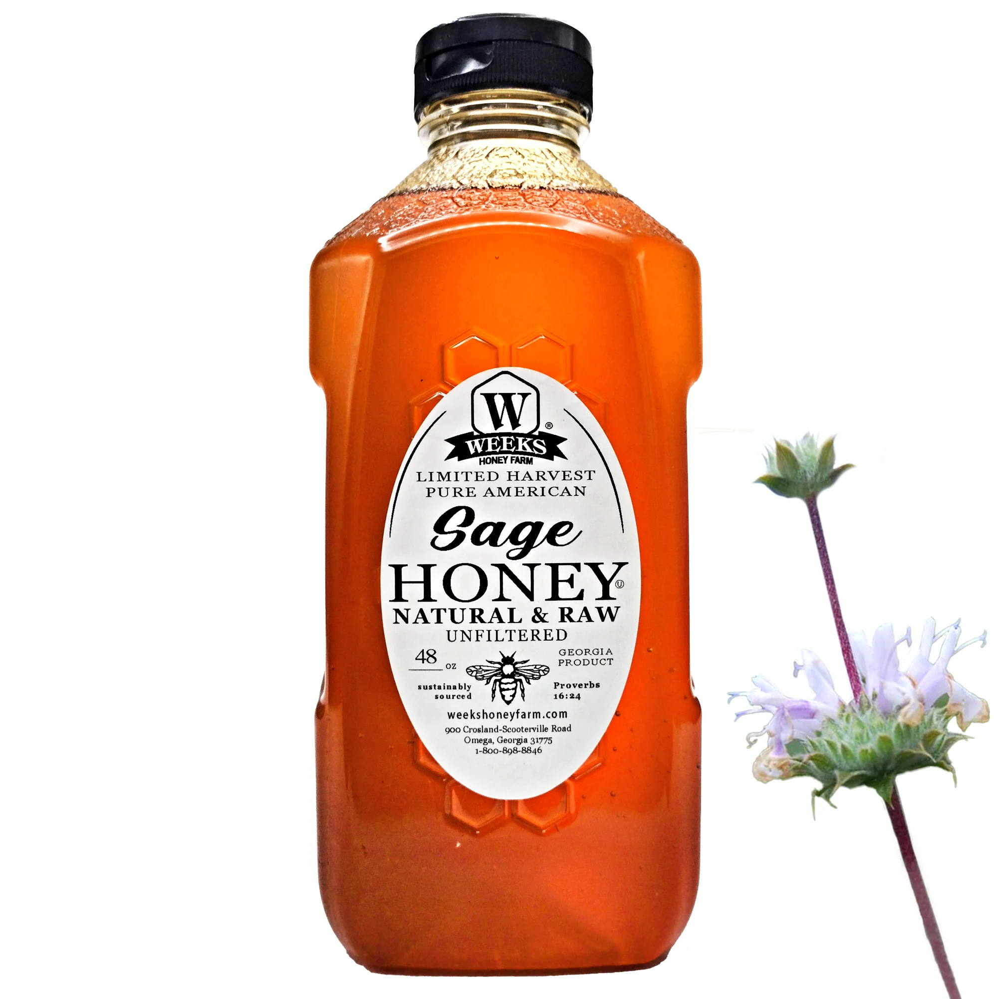 Raw Sage Honey | Rare California Wild Sage Blossom – Weeks Honey Farm - Image 6