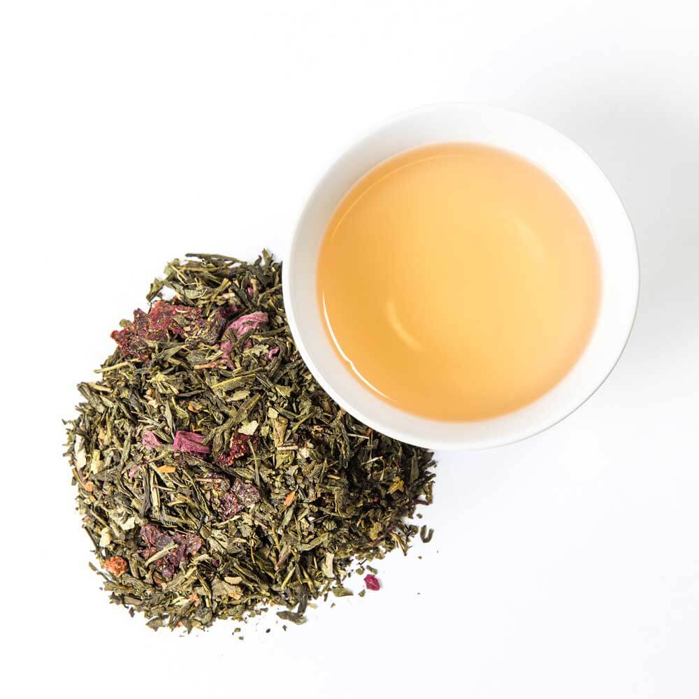Sassyfras Strawberry Glass Jar of Loose Leaf Tea - Image 5