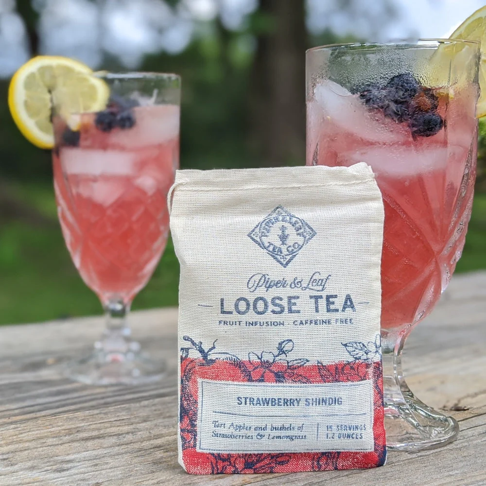 Strawberry Shindig Muslin Bag of Loose Leaf Tea - 15 Servings - Image 4