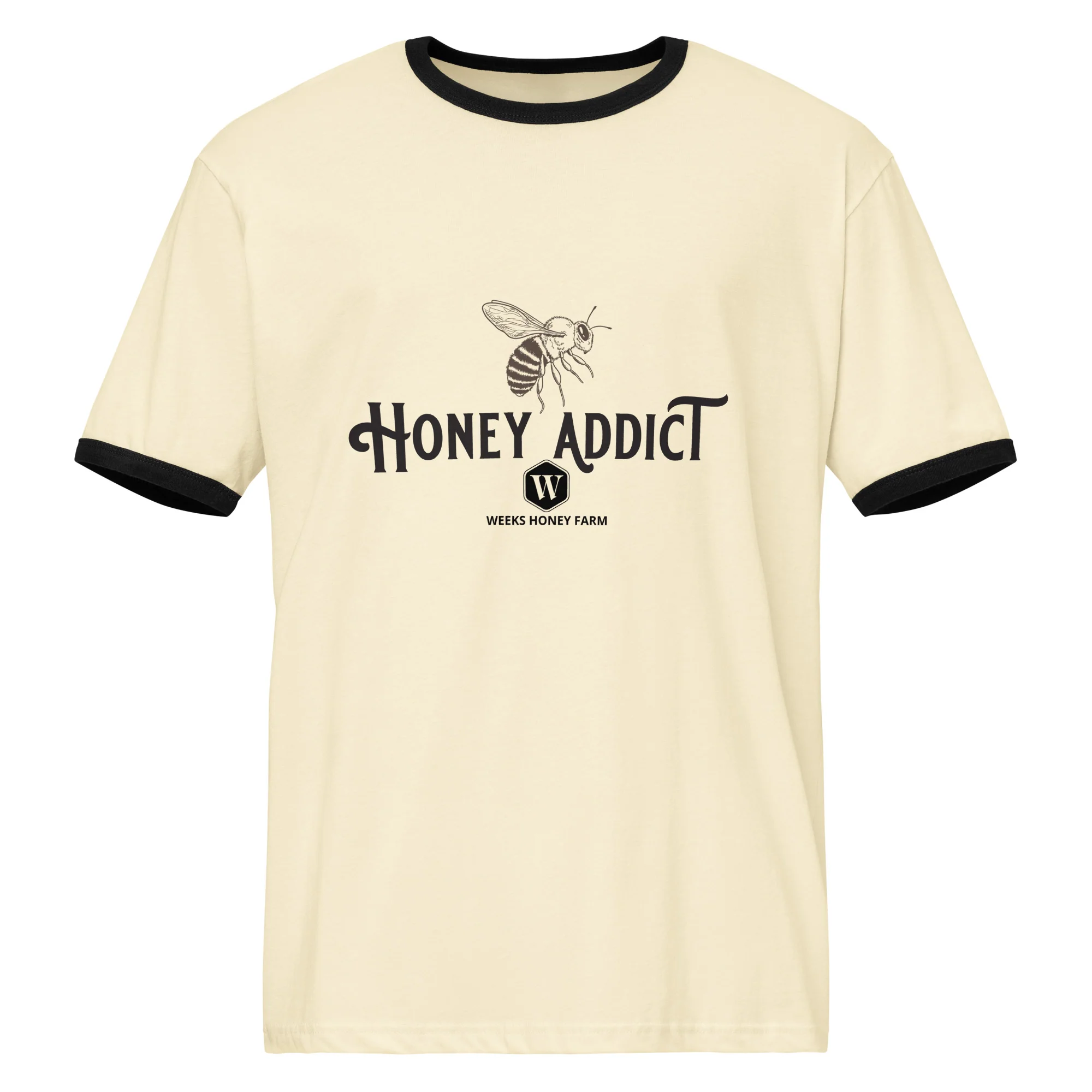 Honey Addict Soft Retro T-shirt is Perfect for Weekend Relaxing