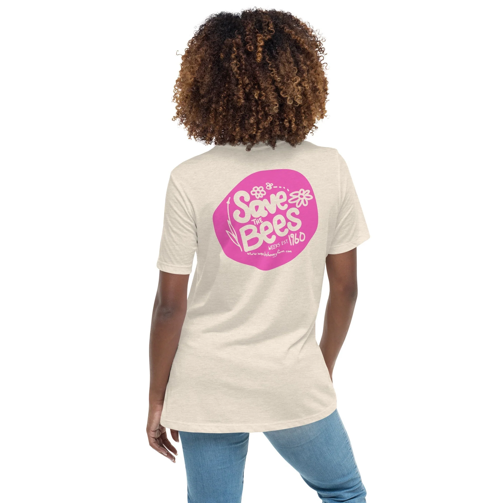 Weeks Save the Bees- Comfy Women's Relaxed T-Shirt - Image 12