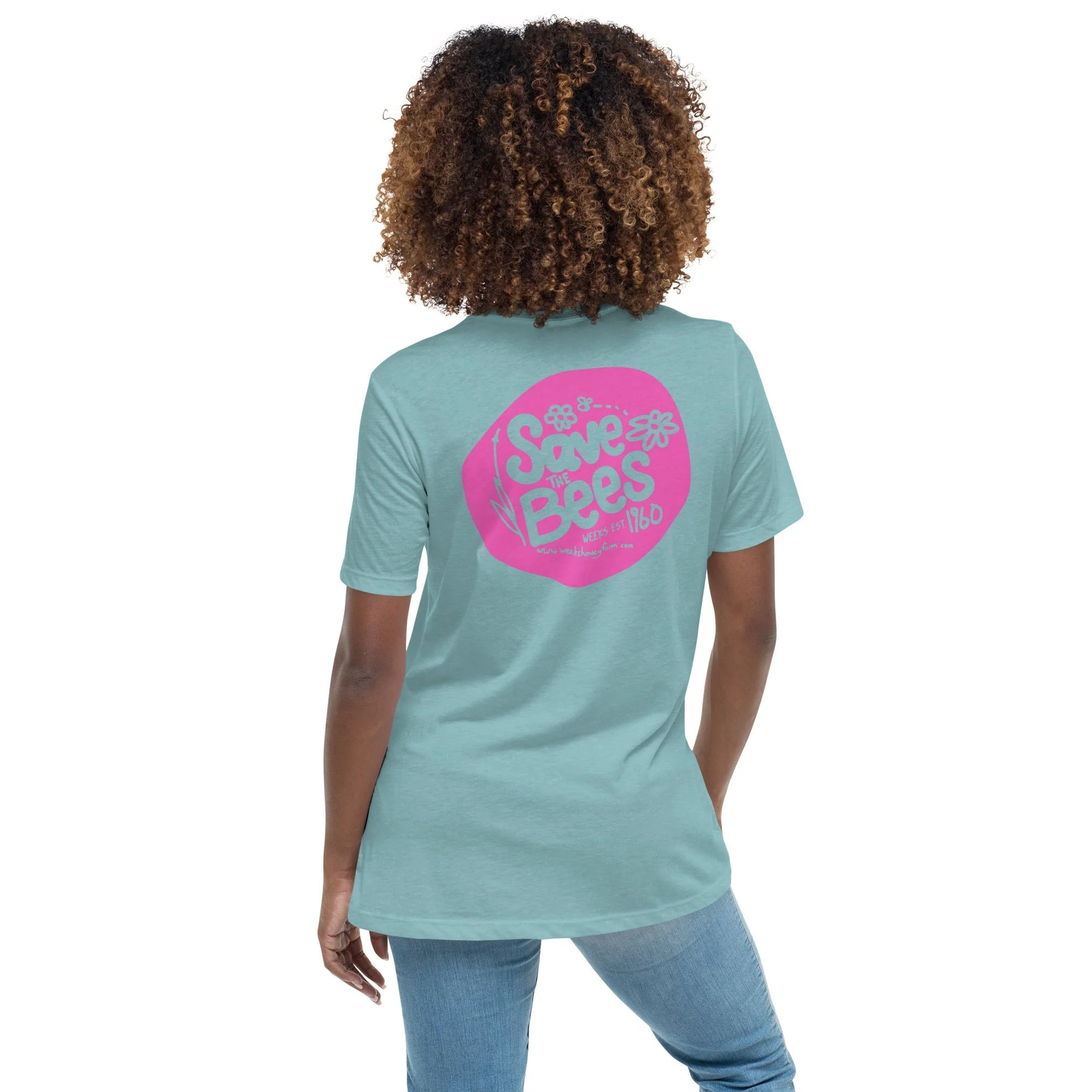 Weeks Save the Bees- Comfy Women's Relaxed T-Shirt - Image 9