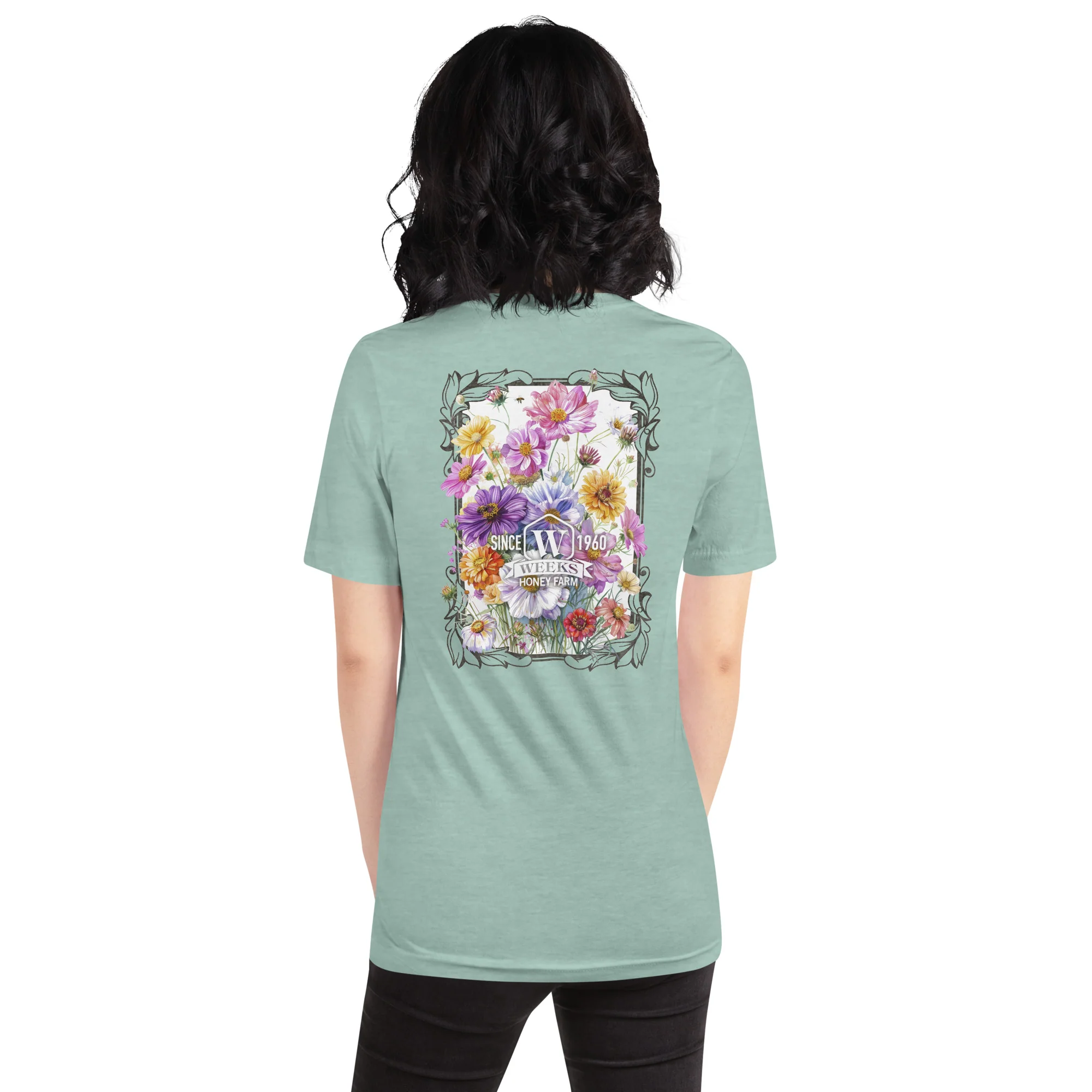 Womens Floral Wildflowers, 1960 Soft Fit T shirt