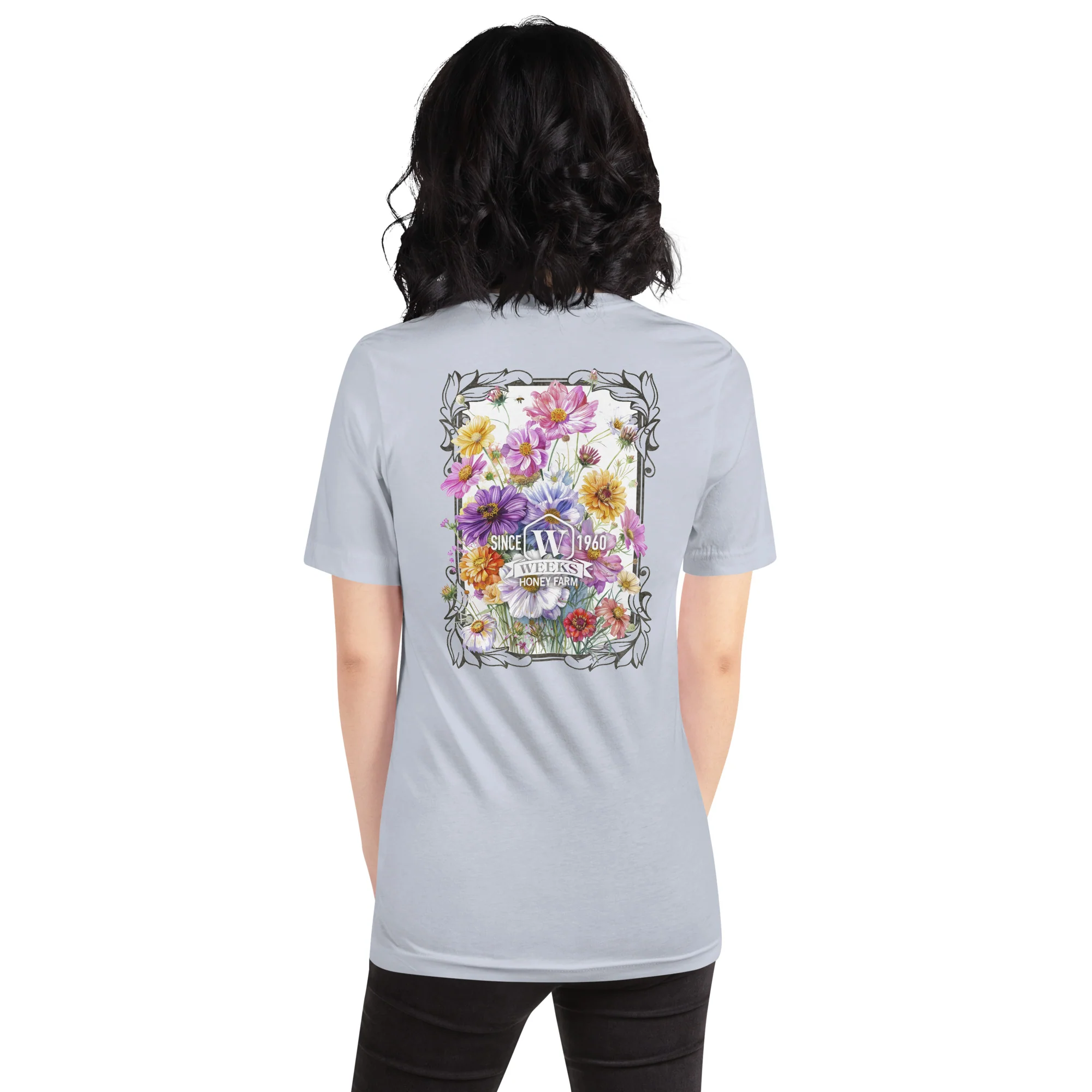 Womens Floral Wildflowers, 1960 Soft Fit T shirt - Image 10