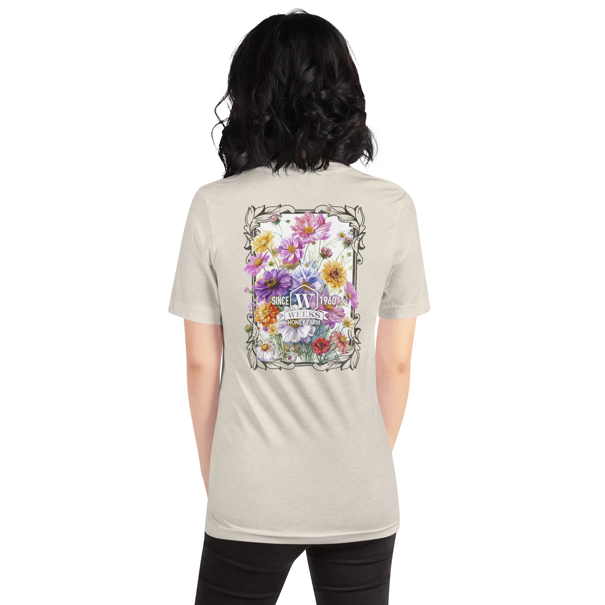 Womens Floral Wildflowers, 1960 Soft Fit T shirt - Image 12