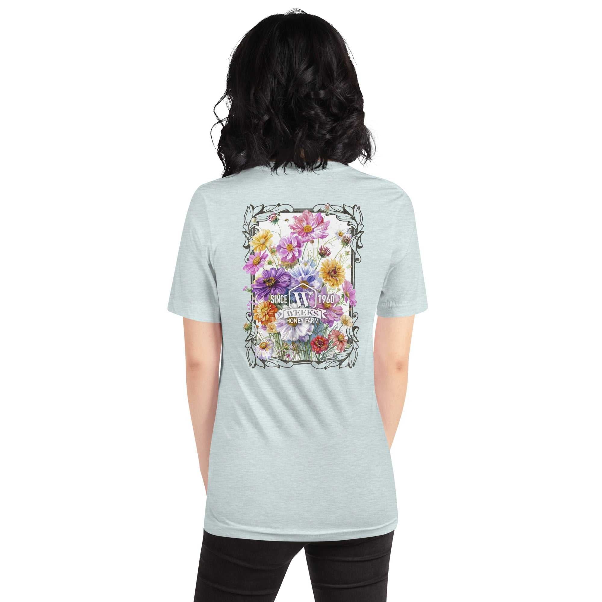 Womens Floral Wildflowers, 1960 Soft Fit T shirt - Image 14