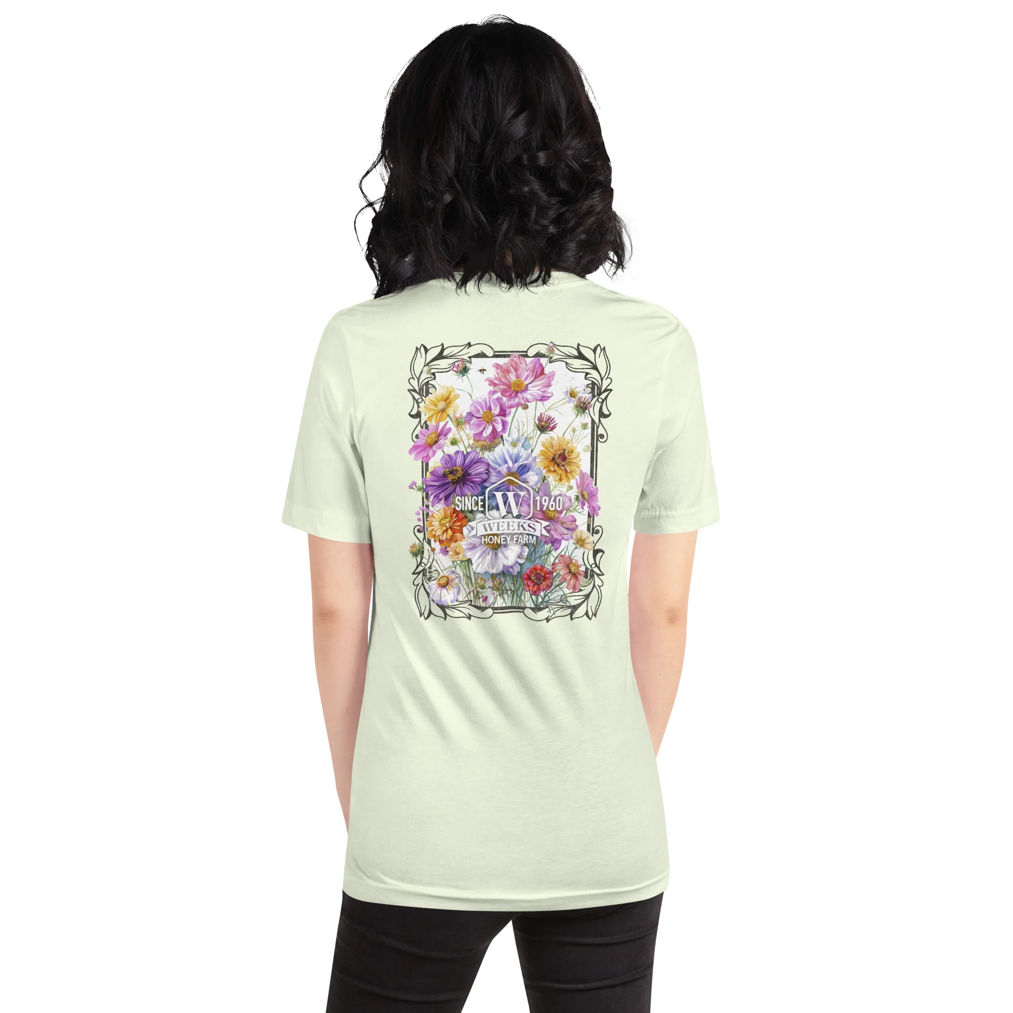 Womens Floral Wildflowers, 1960 Soft Fit T shirt - Image 18