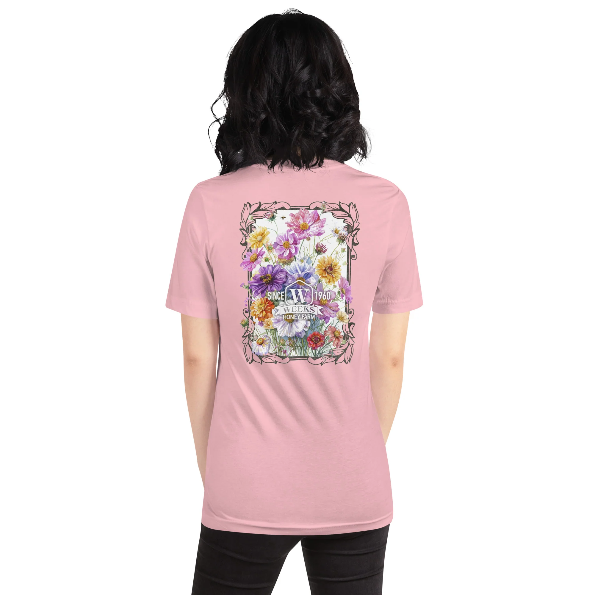 Womens Floral Wildflowers, 1960 Soft Fit T shirt - Image 6