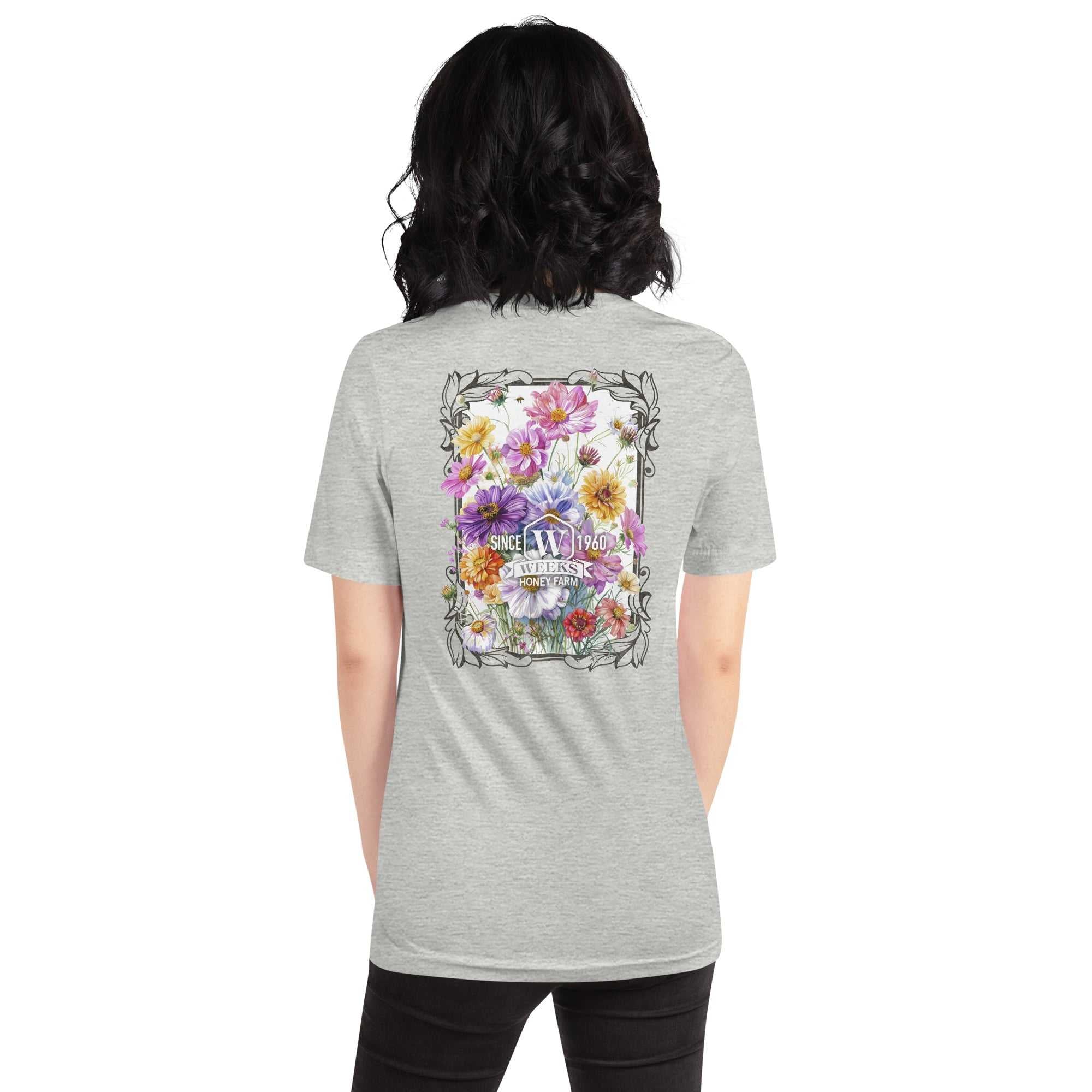 Womens Floral Wildflowers, 1960 Soft Fit T shirt - Image 8